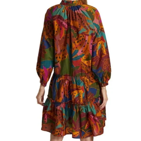 Farm Rio Women’s Leopard's Jungle Cotton Mini Dress‎ - Picture 5 of 14